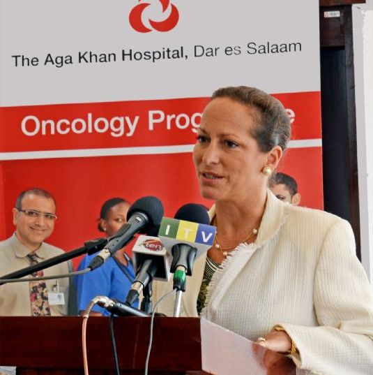 Princess Zahra speaking at the Launch of the Oncology Programme of the Aga Khan Hospital, Dar es Salaam 2014-01-27 Princess Zahra speaking at the Launch of the Oncology Programme of the Aga Khan Hospital, Dar es Salaam 2014-01-27